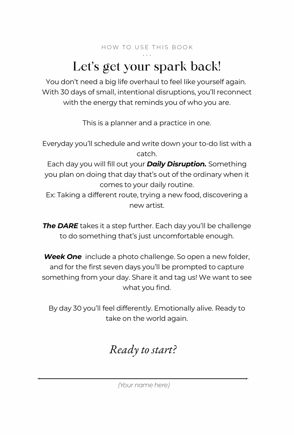 Call Your Power Back - 30 Day Reset Digital Planner