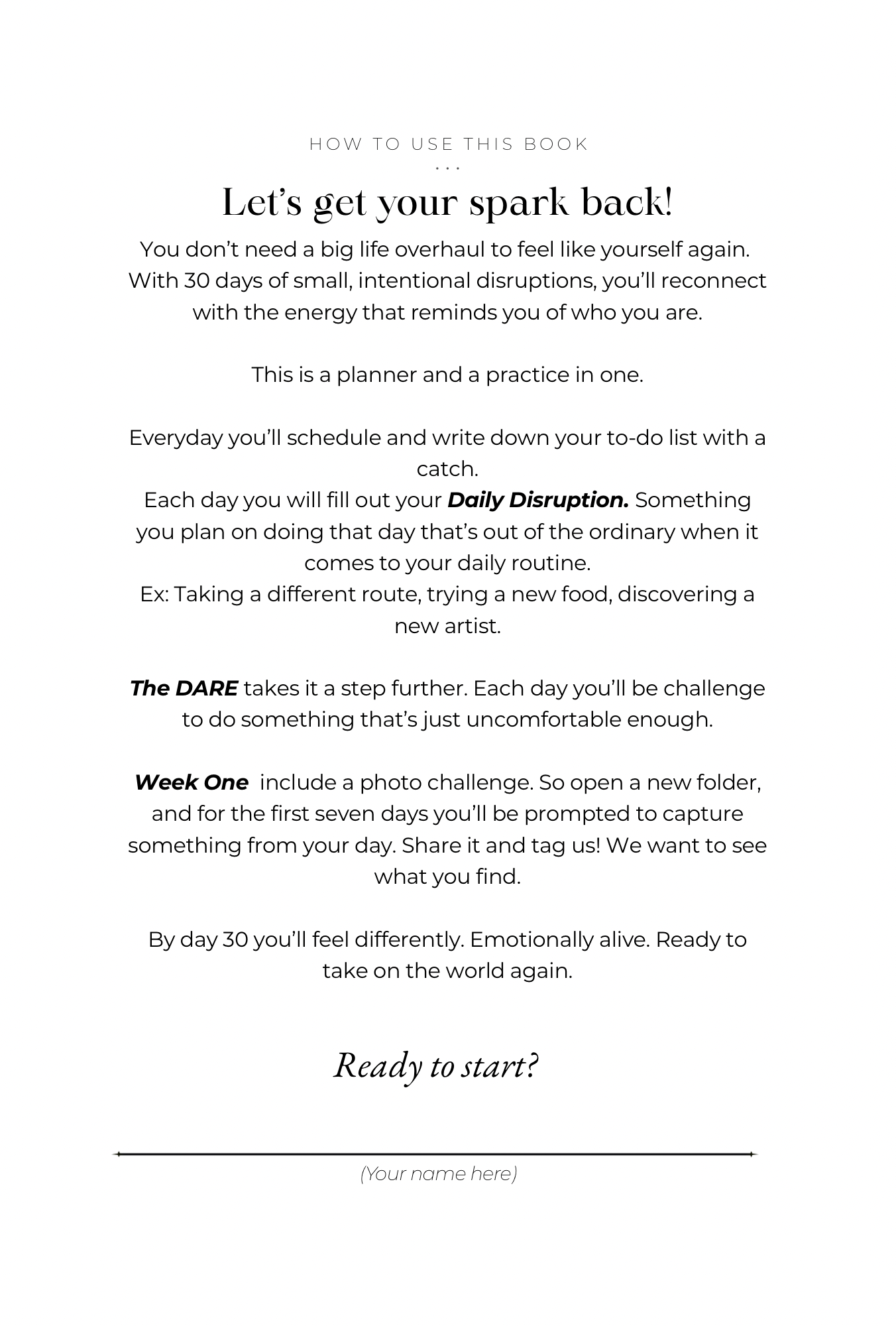 Call Your Power Back - 30 Day Reset Digital Planner