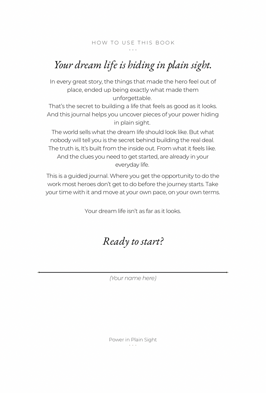 Power in Plain Sight Digital Journal