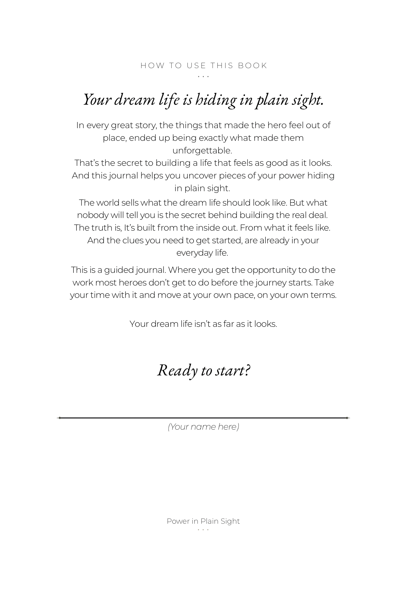 Power in Plain Sight Digital Journal